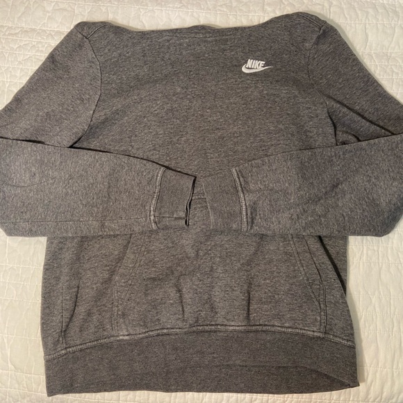 Nike Tops - Women’s Grey Nike High Neck Hoodie, Size S